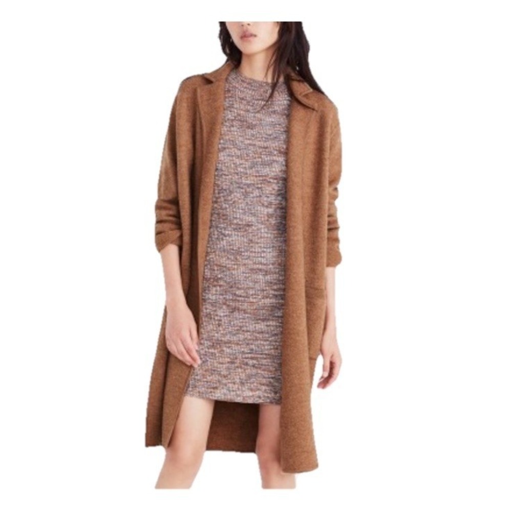 Madewell Merino Wool Sweater Coat Cardigan Pockets XXS Oversized - Picture 10 of 10